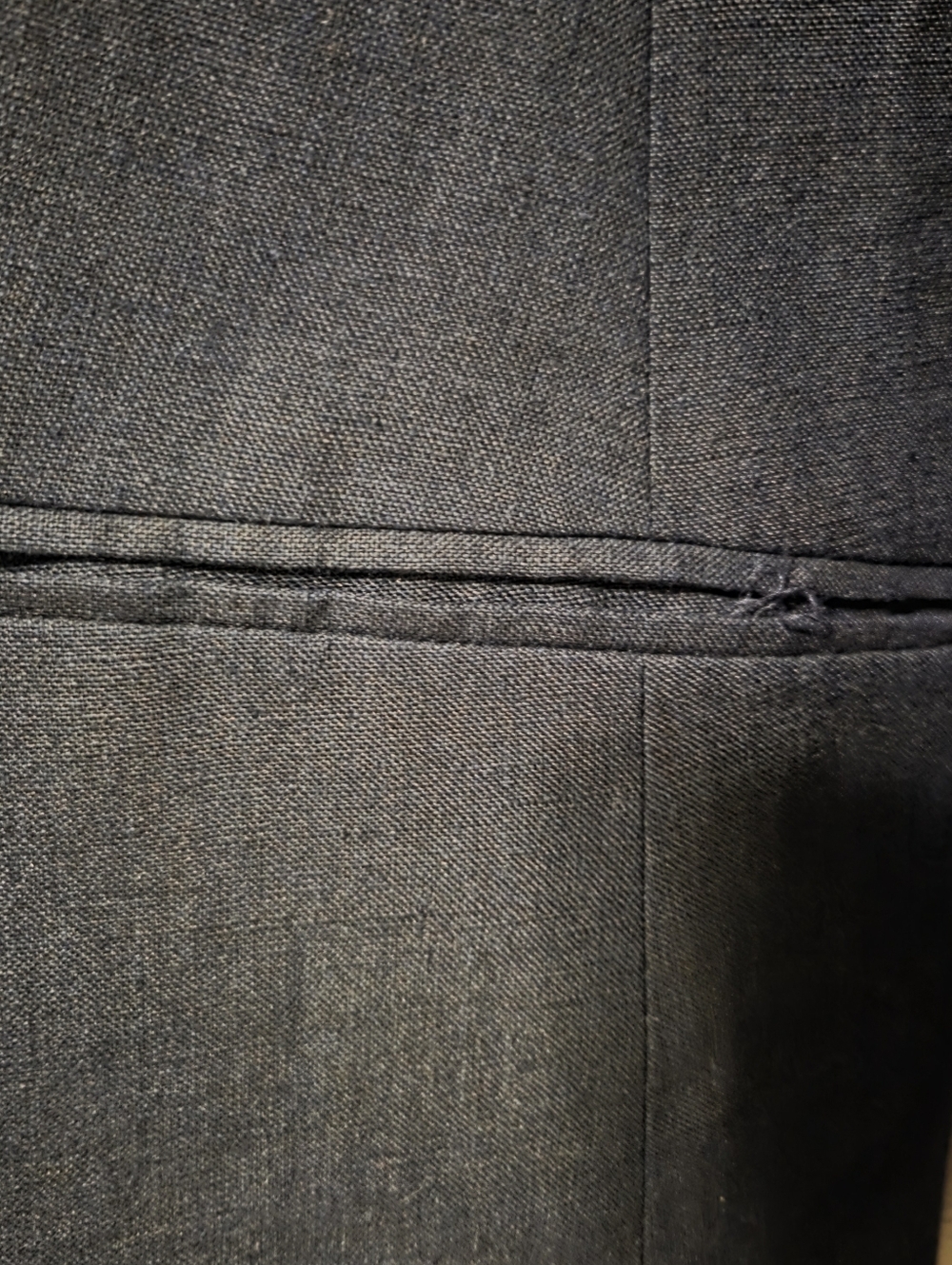 Talbots Womens Blue 100% Linen Preppy Coastal Gold Button Blazer Sz 12 Office - Picture 9 of 10
